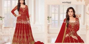 Ambica Embroidered Georgette Gown