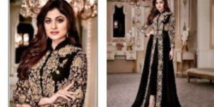 Faux Georgette Embroidery Salwar Kameez