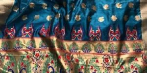 Silk Fabric Lace Border Zari Work Saree