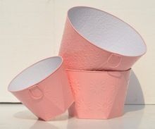 Metal Garden Planter Flower Pots with Handles