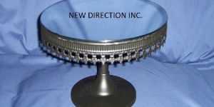 Metal White Finished Antique Cake Stand