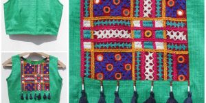 Floor Me Green Choli