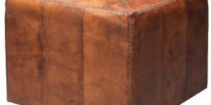 Leather Ottoman