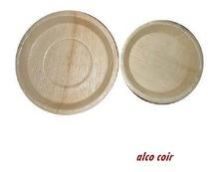 Deep Palm Leaf Round Plate