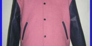 High School Girls Pink and Black Varsity Jackets