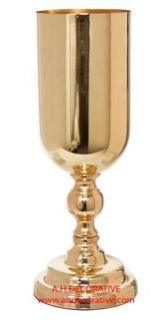 Metal Urn Vase Gold