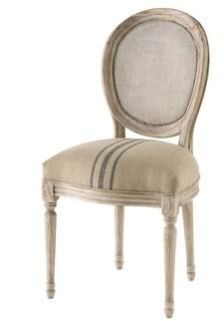 Restaurant Chair without Arms Jute Fabric Seat