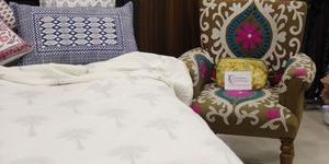 Block Print Dohar and Quilt