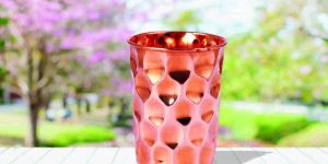 Copper Barfi Water Glasses