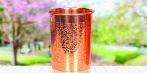 Copper Embossed Water Glasses