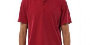 Mens Maroon Polo T-Shirt