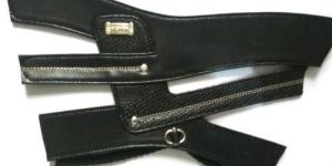 Mens Fancy Leather Slipper Strap