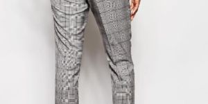 Checkered Cotton Trouser
