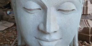 Sand Stone Buddha Head Statue