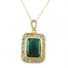 Faceted Malachite Necklace