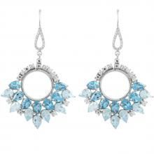 Swiss Blue Topaz Dangle Earring