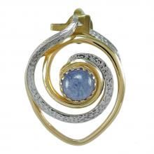 Tanzanite Tow Tone Layering Pendant
