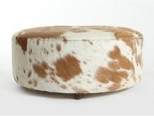 Cow Leather Ottomans Furniture