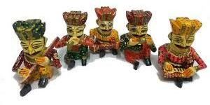 Wooden Handicraft Musician Set