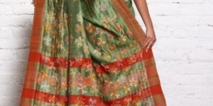 Embroidered Tussar Silk Sarees