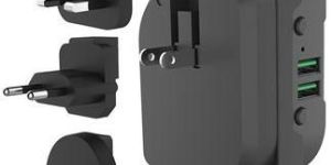 3 IN 1 TRAVEL ADAPTER MINI POWER BANK BLUETOOTH SPEAKERS