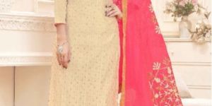 Unstitched Cotton Churidar Suit