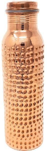 Pure Copper Hammered Water Bottle