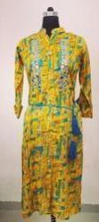 Rayon Mirror Work Kurti