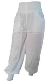 Harem Pants with Chikankari Embroidery