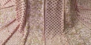Light Pink Gota Patti Chikankari Lehenga Skirt