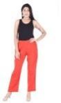 Regular Fir Women Red Trouser