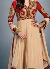 Embroidery Work on Lehenga with Naznin Dupatta