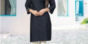 STYLISH BEAUTIFUL DESIGNER PLAIN COTTON KURTIS