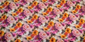 Floral Print Scuba Knit Fabric