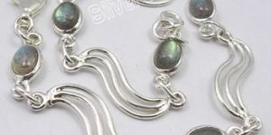 925 Pure Silver Handmade Designer Silver String Bracelet Labradorite Bracelet