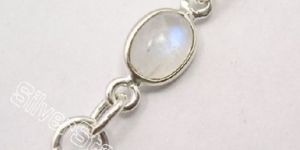 925 SOLID Silver RAINBOW MOONSTONE Bracelet