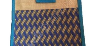 JUTE and JACQUARD COTTON FABRIC SHOPPING BAG