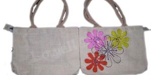 PATCH WORK EMBROIDERY JUTE BAG