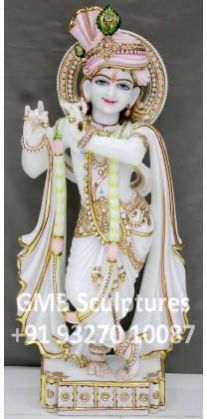 Beautiful Idol of Lord Krishna with Turban