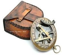 Nautical Collectibles Brass Sundial Compass