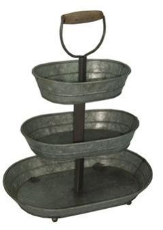 Galvanized Iron Metal Cake Stand