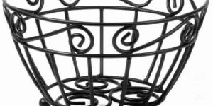 Large Metal Fruit Bowl for Dining Table