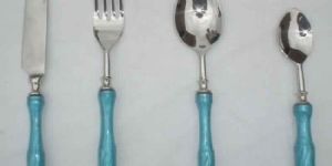 Metal Cutlery Set with Plastic Handle