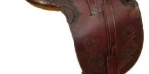 Stock Saddle without Horn with brass fittings, Over-girth and Under-girth