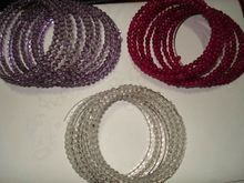 Beaded Spiral Wire Bracelets