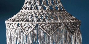 Handmade Natural Cotton Rope Macrame Lamp Shade