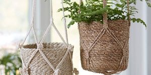 Macrame Hanging Basket Pot Holders