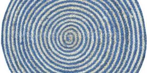 Table Mats Cotton Round Braided Jute Placemats