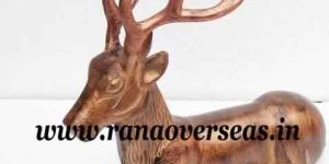 Aluminium Metal Decorative Deer in Sitting