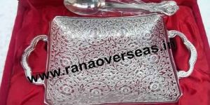 Silver Plated Bowl with Spoon